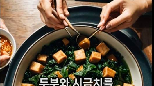 두부와 먹으면 약보다 좋습니다” 최고의 조합 음식, 김치와 시금치